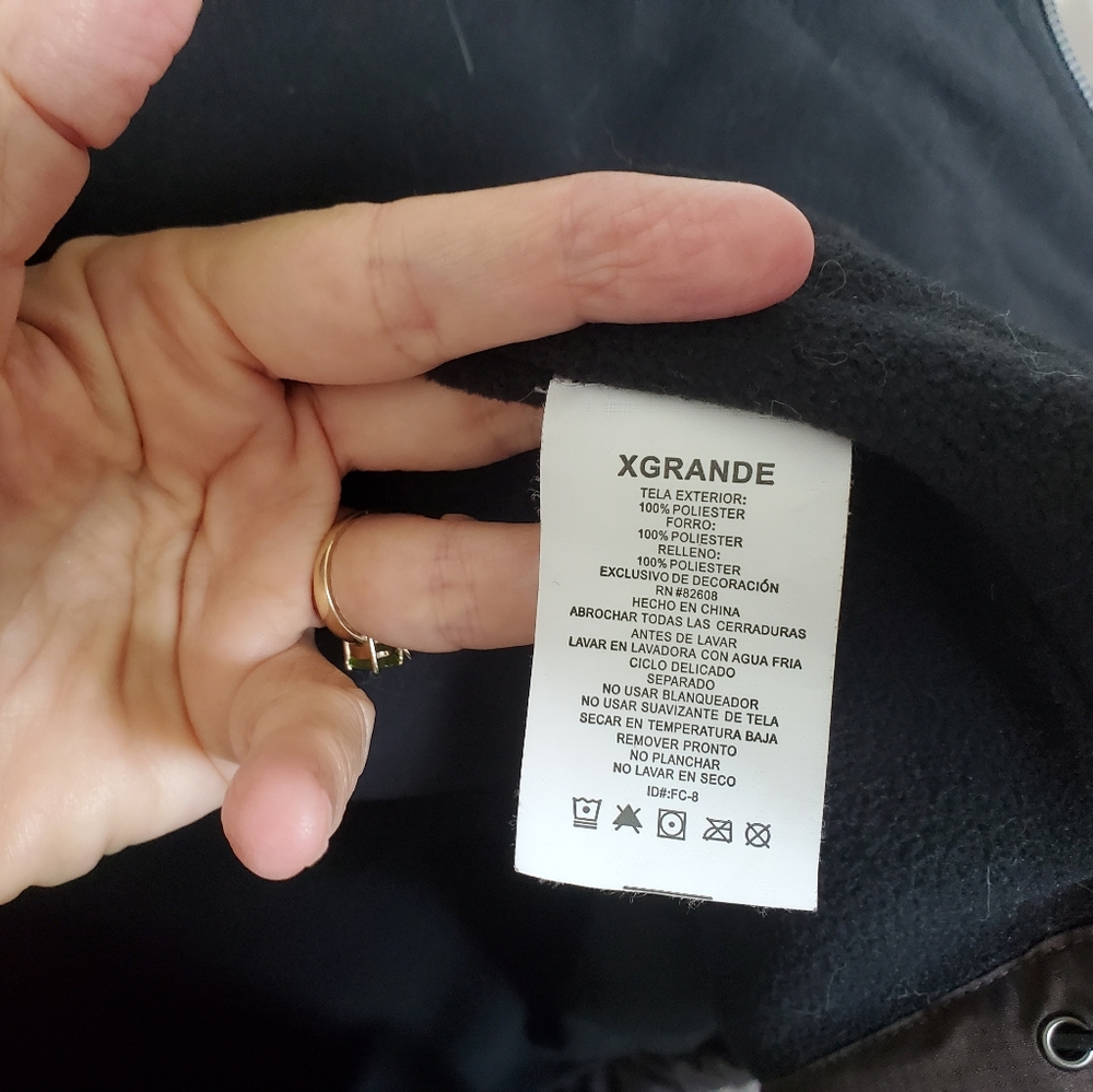 Classic Izod Sport Jacket Men's, XL, Brown, Black Fleece Inside, Great Jacket - Picture 7 of 7